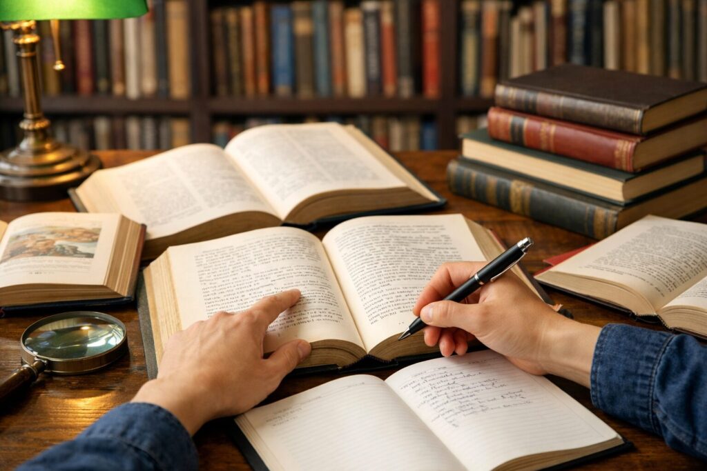 「書籍で調べる」イメージ画像