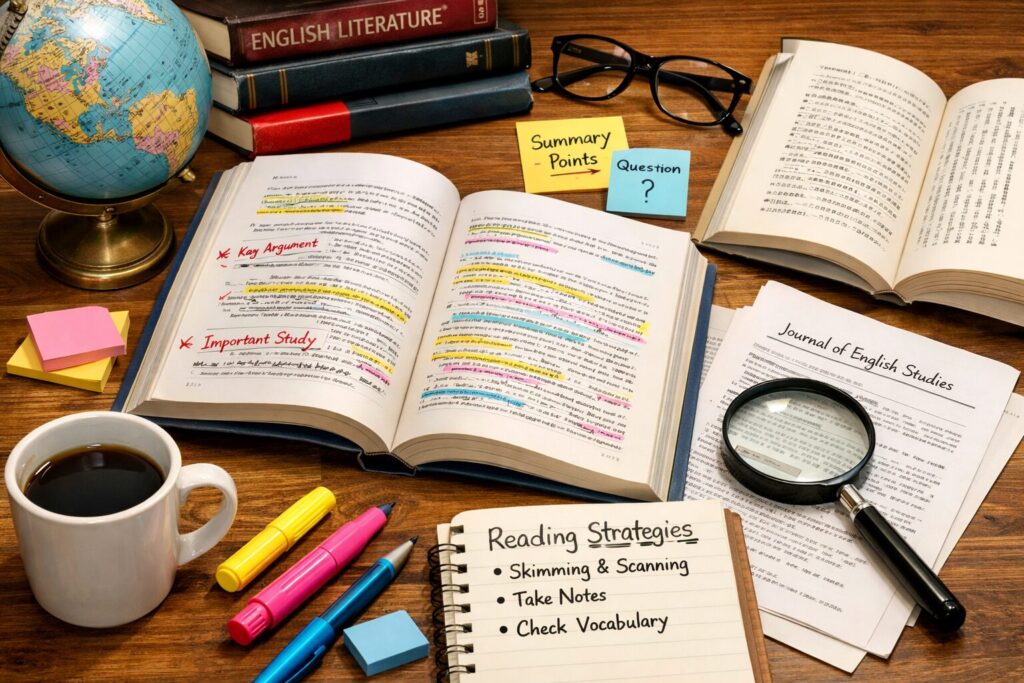 「英語文献とその読み解く方法」イメージ・画像