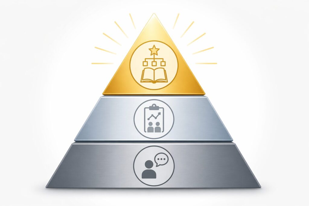 エビデンスレベルのイメージ図